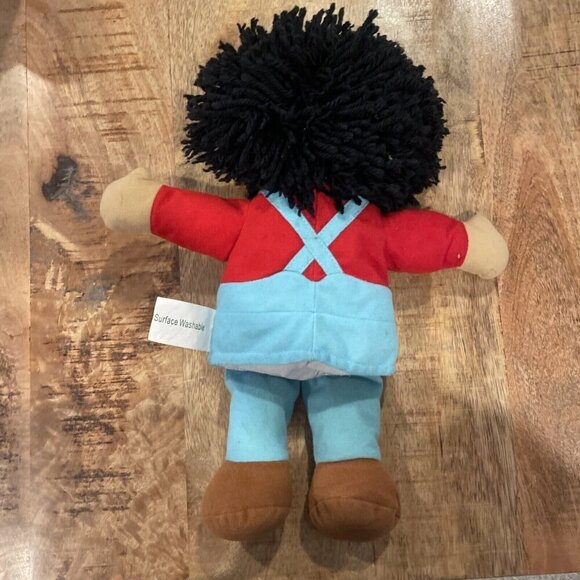 Constructive Playthings Puppet Full Body Open Mouth Asian Boy Brother Overalls - Picture 5 of 8